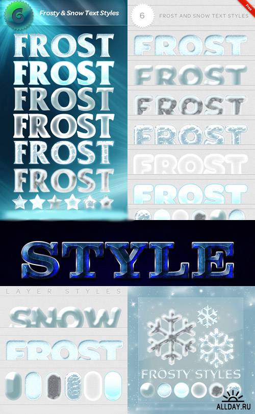 Frosty and Snows Text Styles