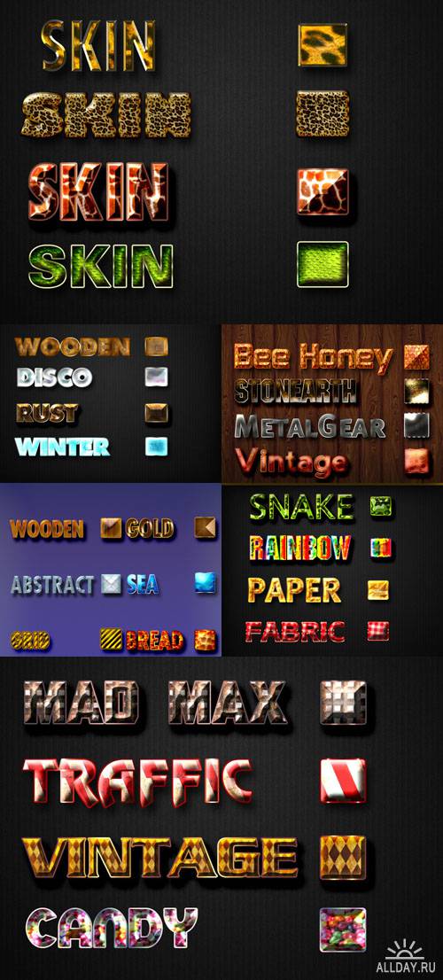 Text styles pack 