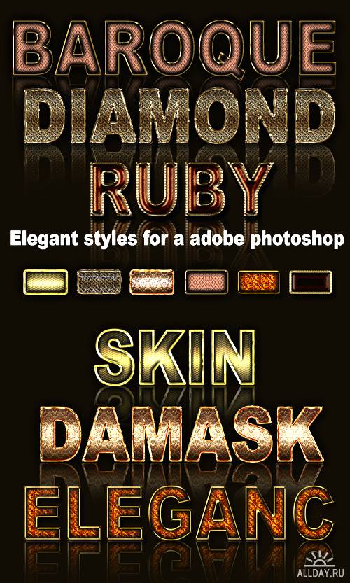 Elegant styles for a Adobe Photoshop
