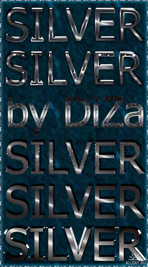 6 Silver Text Styles for Photoshop