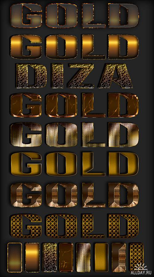 Gold styles by DiZa - Золотые стили