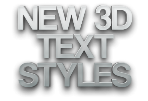 GraphicRiver - New 3D Text Styles