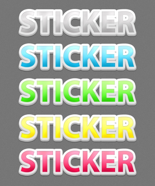 Sticker styles