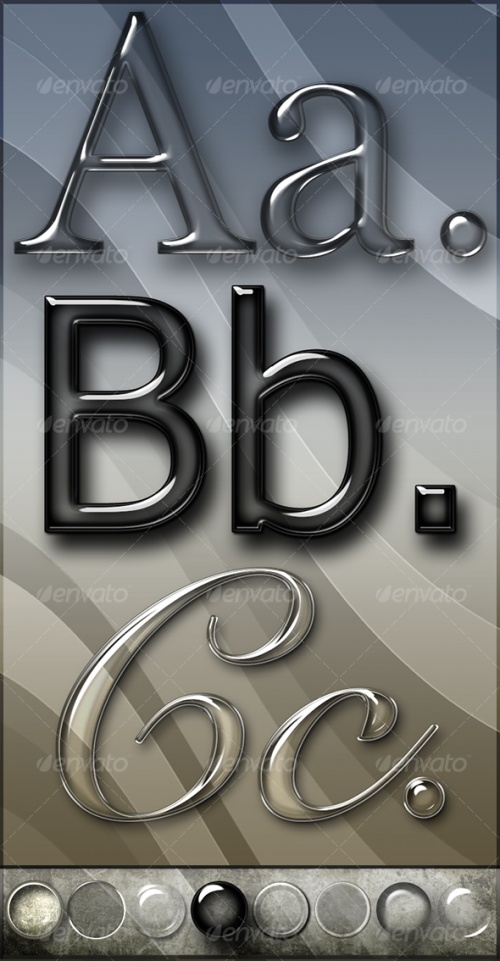 GraphicRiver - Elegant Glass Text Effects & Styles
