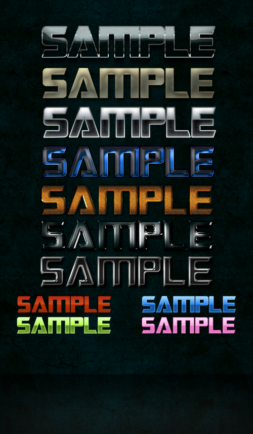 GraphicRiver Text & Layer Styles Pack # 3