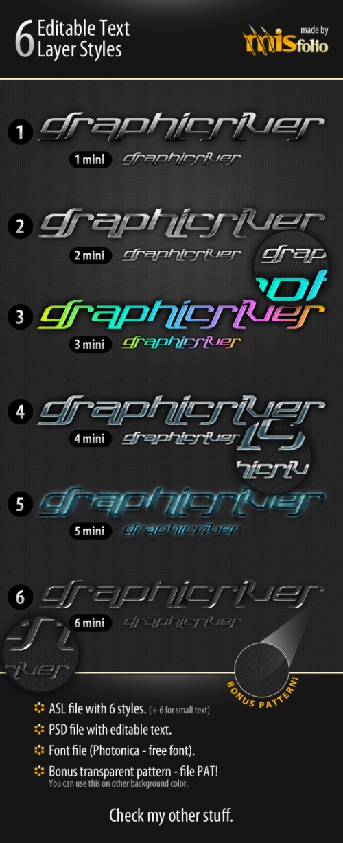 GraphicRiver - Editable Text Styles