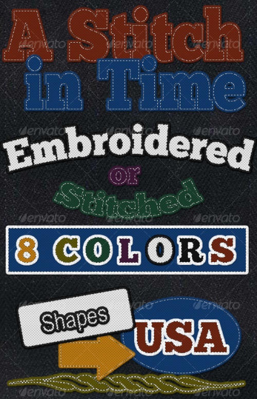 Stitches and Embroidery Layer Style - GraphicRiver