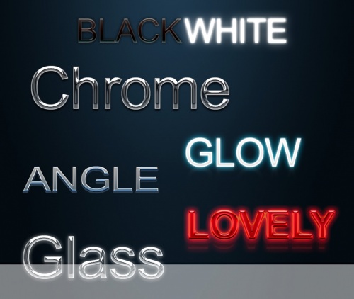 7 Text layer styles